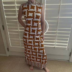 Maxi dress 1970's Travona vintage print